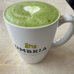 matcha latte with almond milk matcha latte with almond milk