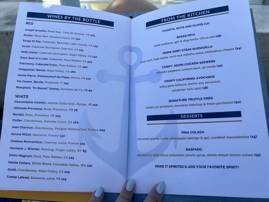 Menu photo 3 Topside Roof Deck Newport Beach, CA