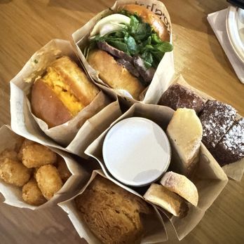 Eggslut - Tater Tots, Fairfax Sandwich, Guacho, Slut, Buttermilk Biscuit, French toast sticks - Breakfast & Brunch Near Me - Las Vegas, Nevada Eggslut - Tater Tots, Fairfax Sandwich, Guacho, Slut, Buttermilk Biscuit, French toast sticks - Breakfast & Brunch Near Me - Las Vegas, Nevada