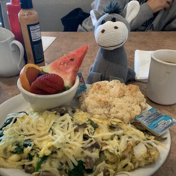 Nancy's Cafe - My friend had the San Francisco Joes omelette, she loved it too. She even said the biscuit was to die for. - Breakfast & Brunch Near Me - Auburn, California