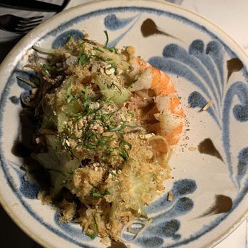 Kingfisher - Poached shrimp (cold) with papaya salad that was WAY too spicy - Vietnamese Near Me - San Diego, California