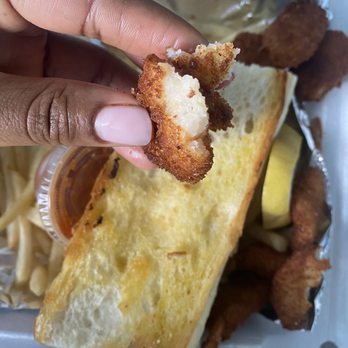 Blue Top Drive In - Mushy breaded shrimp.. - Burgers Near Me - Highland, Indiana