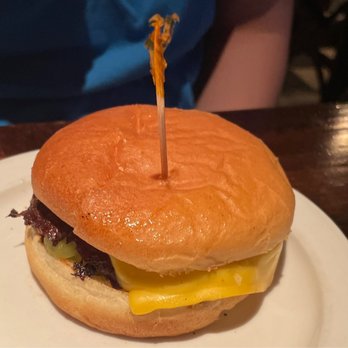 Press Grill - Cheeseburger with pickle - American Near Me - Columbus, Ohio Press Grill - Cheeseburger with pickle - American Near Me - Columbus, Ohio