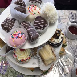 Sweet Emotions - Tower of treats for high tea.