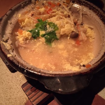 Tei Tei Robata Bar - Snow Crab and Mushroom Rice Soup - Japanese Near Me - Dallas, Texas