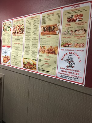 Menu photo 5 Papa Kelsey's Pizza & Subs Mesa, AZ