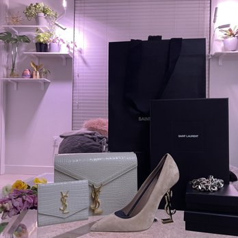 Saint Laurent - 2 purses, ysl heels, necklace and bracelet - Leather Goods Near Me - Costa Mesa, California Saint Laurent - 2 purses, ysl heels, necklace and bracelet - Leather Goods Near Me - Costa Mesa, California
