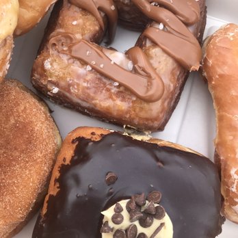 Legendary Doughnuts - Salted caramel doughnut/croissant and peanut butter/chocolate doughnut - Donuts Near Me - Issaquah, Washington Legendary Doughnuts - Salted caramel doughnut/croissant and peanut butter/chocolate doughnut - Donuts Near Me - Issaquah, Washington