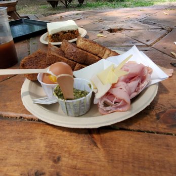 Five Points Bakery - Whole wheat with Spar's ham, gruyere, homemade pesto and soft boiled egg. Fantastic. - Bakeries Near Me - Buffalo, New York