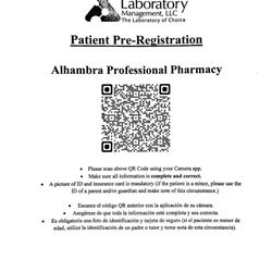 QR Code: Patient Pre-Registration for COVID Testing. Please include a picture of ID and insurance.