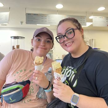 Gino's Gelato - Pistachio and pretzel gelato in waffle cones. - Ice Cream & Frozen Yogurt Near Me - Dublin, D