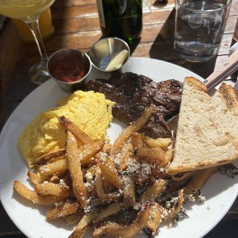 Anthony David's - Steak and Eggs with truffle fries - Breakfast & Brunch Near Me - Hoboken, New Jersey Anthony David's - Steak and Eggs with truffle fries - Breakfast & Brunch Near Me - Hoboken, New Jersey