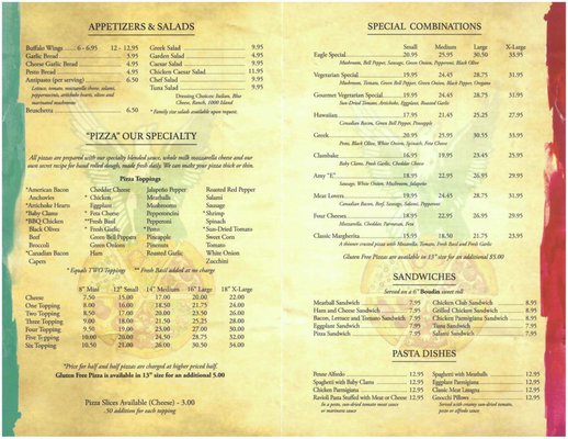 Menu photo 6 Eagle Pizzeria San Francisco, CA