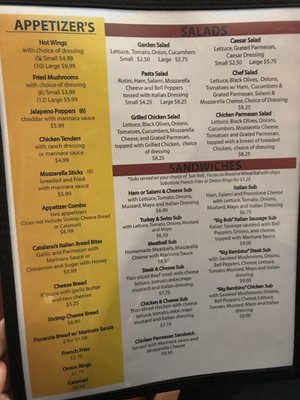 Menu photo 8 Catalano Pizzeria Cibolo, TX