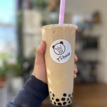 Tibear - QQ Mochi Milk Tea ($5.95) - Bubble Tea Near Me - Berkeley, California
