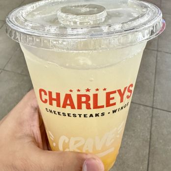 Charleys Cheesesteaks - Peach Lemonade. - Cheesesteaks Near Me - Pembroke Pines, Florida Charleys Cheesesteaks - Peach Lemonade. - Cheesesteaks Near Me - Pembroke Pines, Florida