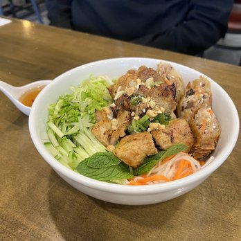 84 Viet - Small Plates Vermicelli Bowl with grilled pork and eggroll. - Vietnamese Near Me - Berkeley, California