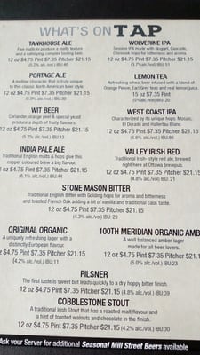 Menu photo 5 Mill Street Brew Pub Ottawa, ON Menu photo 5 Mill Street Brew Pub Ottawa, ON