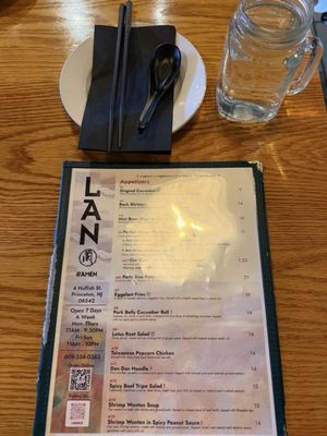 Menu photo 1 Lan Ramen Princeton, NJ