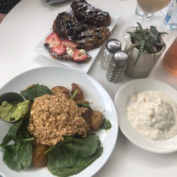 The Vault - French Toast 3 Ways, Vegan Scramble - American Near Me - Tulsa, Oklahoma The Vault - French Toast 3 Ways, Vegan Scramble - American Near Me - Tulsa, Oklahoma