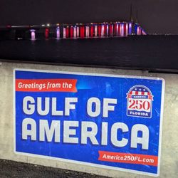 Sunshine Skyway Fishing Piers - South - At night