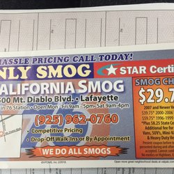 Lafayette Smog Test