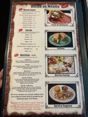 Menu photo 5 El Parian Carnesville, GA