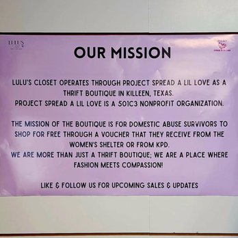 Lulu's Closet - Our Mission - Thrift Stores Near Me - Killeen, Texas Lulu's Closet - Our Mission - Thrift Stores Near Me - Killeen, Texas