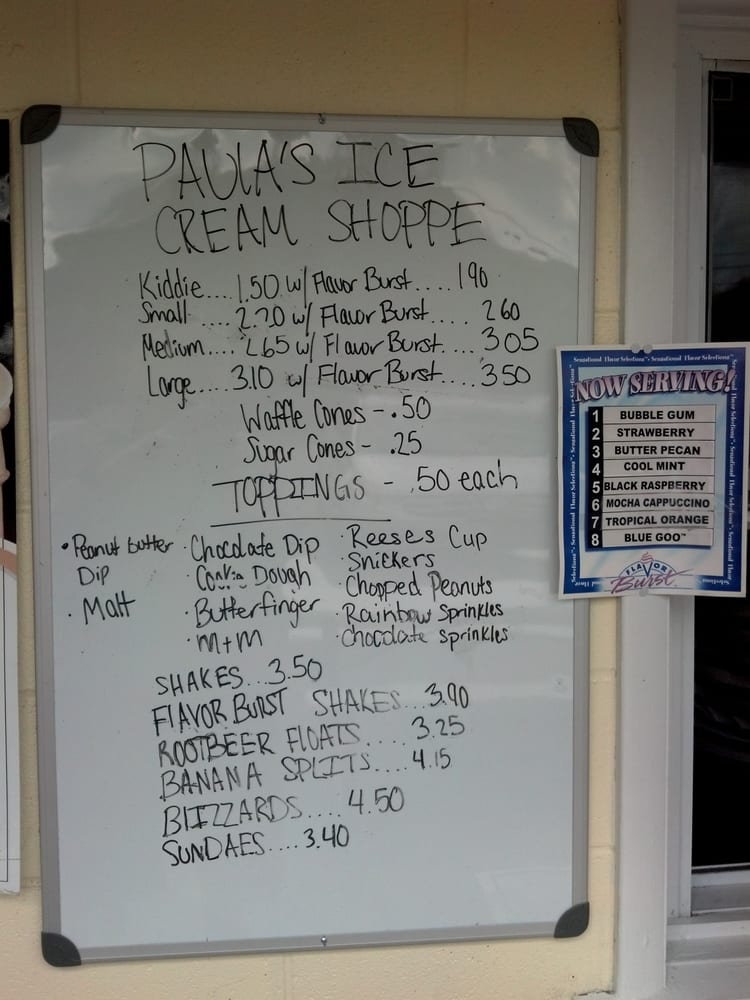 PAULA’S ICE CREAM SHOPPE Updated August 2024 9475 Sonyea Rd