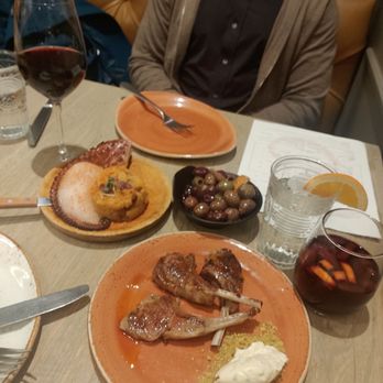 Bota - Grilled Octopus, lamb chops, olives, sangria, Pinot noir - Spanish Near Me - San Francisco, California Bota - Grilled Octopus, lamb chops, olives, sangria, Pinot noir - Spanish Near Me - San Francisco, California