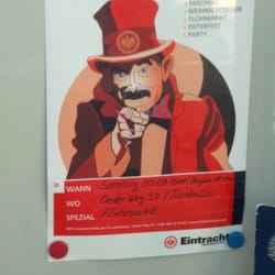 Eintracht - "Papa Milos" auf einem Plakat