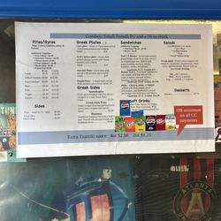Nick's Food To Go - Menu