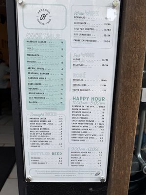 Menu photo 1 Harbour Oyster + Bar Vancouver, BC