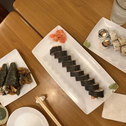 J.B. Roll, Salmon Skin Temaki, Negi Hamachi Temaki, Daimyo Maki