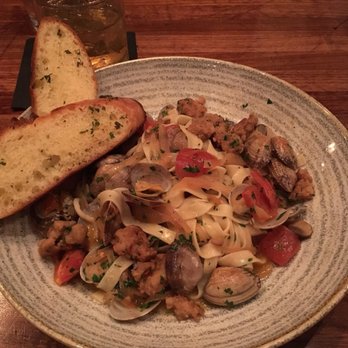 Top Hat - Clam and sausage Linguini - Bars Near Me - Missoula, Montana Top Hat - Clam and sausage Linguini - Bars Near Me - Missoula, Montana