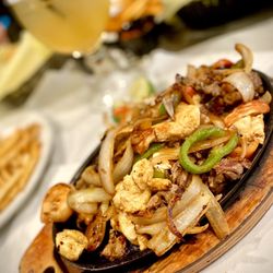 El Jacalito Grill - Trio Fajitas and Cadillac of course!!