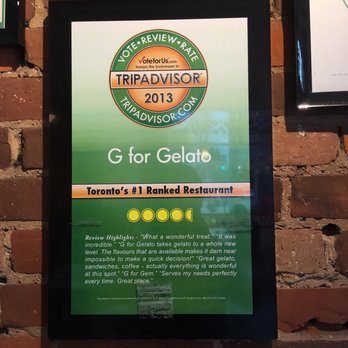 G For Gelato - Ice Cream & Frozen Yogurt Near Me - Scarborough, Ontario