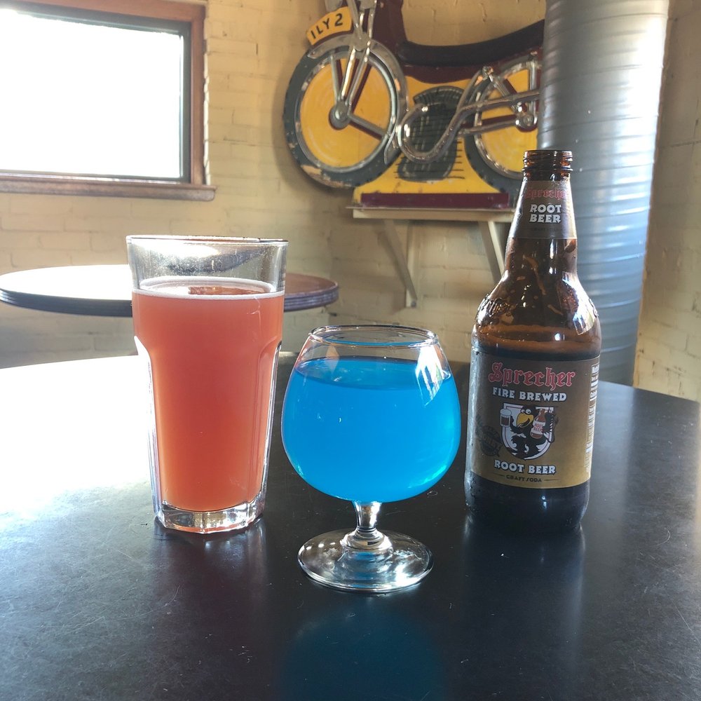 Blue Moon Bar and Grill - Guava sour, blue raspberry seltzer, root beer - Burgers Near Me - Madison, Wisconsin