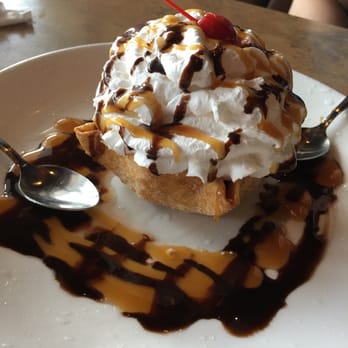 Maya Restaurant - Fried ice cream with caramel and chocolate drizzle. You can also choose from a honey or strawberry drizzle. :) - Mexican Near Me - Berea, Ohio Maya Restaurant - Fried ice cream with caramel and chocolate drizzle. You can also choose from a honey or strawberry drizzle. :) - Mexican Near Me - Berea, Ohio