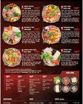 Menu photo 1 Mini Hot Pot By Mandarin House Pullman, WA