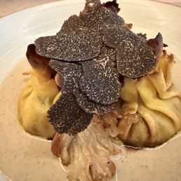 PACCHERI alla GENOVESE , duck and truffles PACCHERI alla GENOVESE , duck and truffles