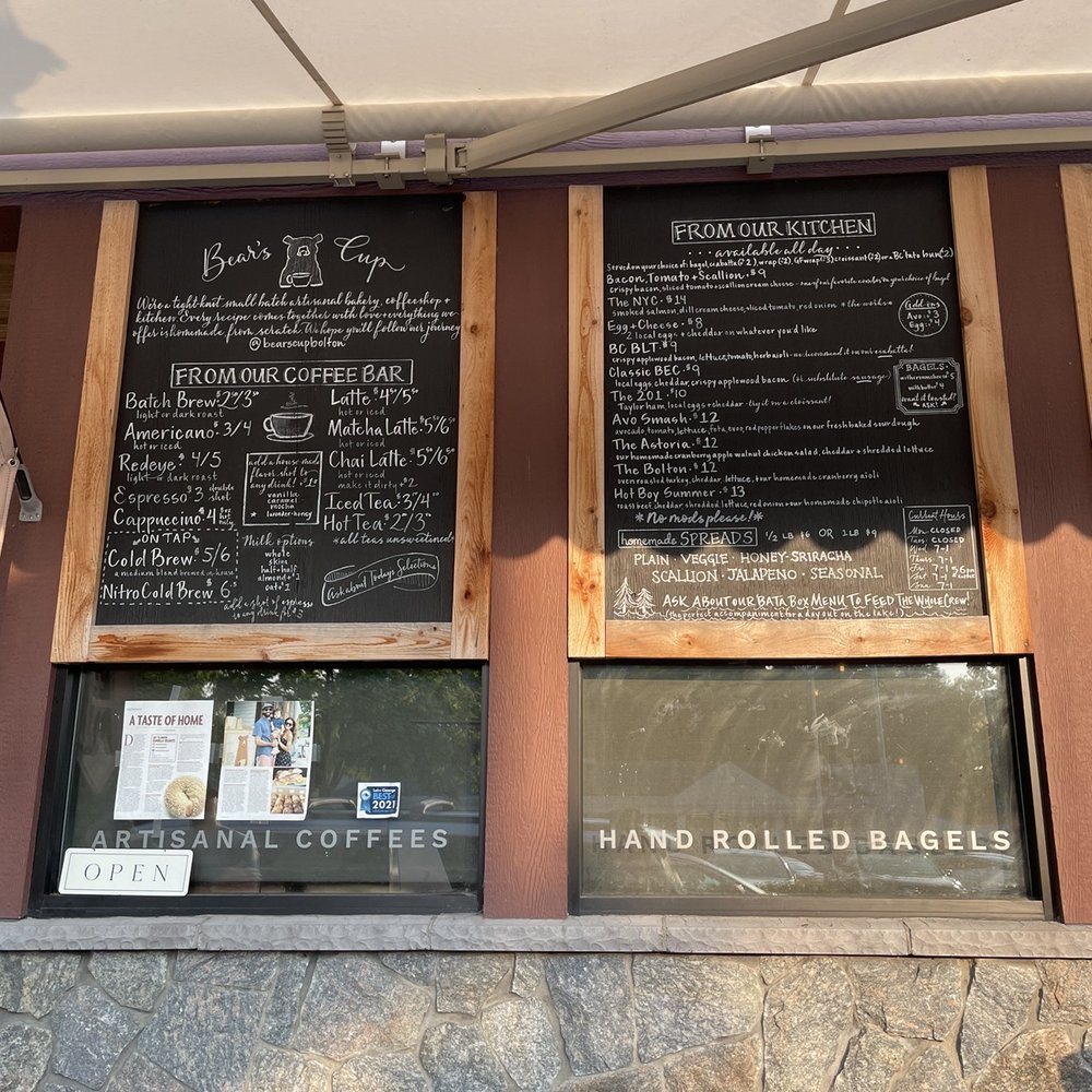 Bear’s Cup - Partial menu - Coffee & Tea Near Me - Bolton, New York Bear’s Cup - Partial menu - Coffee & Tea Near Me - Bolton, New York