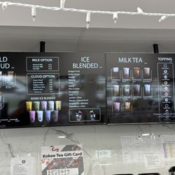 Kokee Tea - Drink Menu as of September 2023
