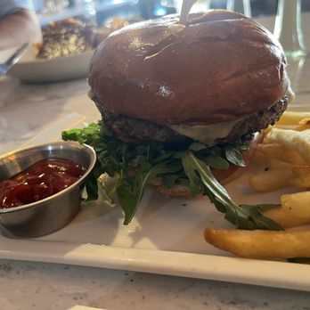 Great Maple - My burger and fries; was just okay for $25 - New American Near Me - Newport Beach, California