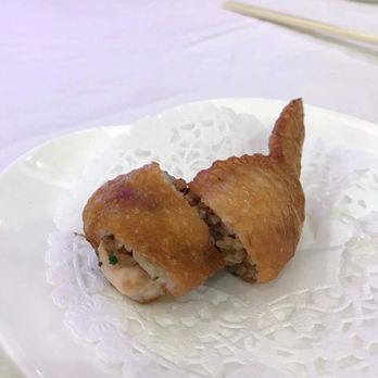 Chef Tony - the mighty, famous (infamous) 7 dollar stuffed wing - Dim Sum Near Me - Richmond, British Columbia