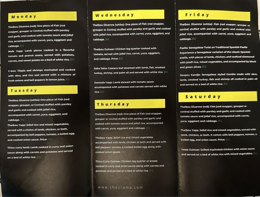 Chez Rama Restaurant Senegalese Cuisine by null