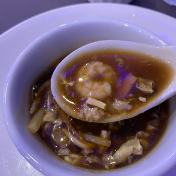 Burnaby Palace Restaurant - Lots of stuff in hot and sour soup. Really delicious! - Chinese Near Me - Burnaby, British Columbia