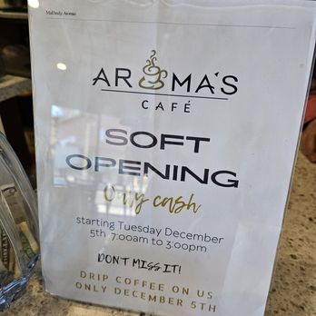 Aroma's Cafe - Soft opening - Cafes Near Me - Eureka, California
