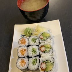 Azumi Sushi - 3 rolls & miso soup