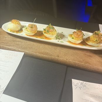 Deluxe Fun Dining - Seafood devil eggs - Bars Near Me - Charlotte, North Carolina
